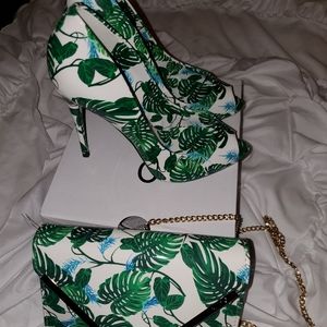 Aldo stellaa heels and clutch